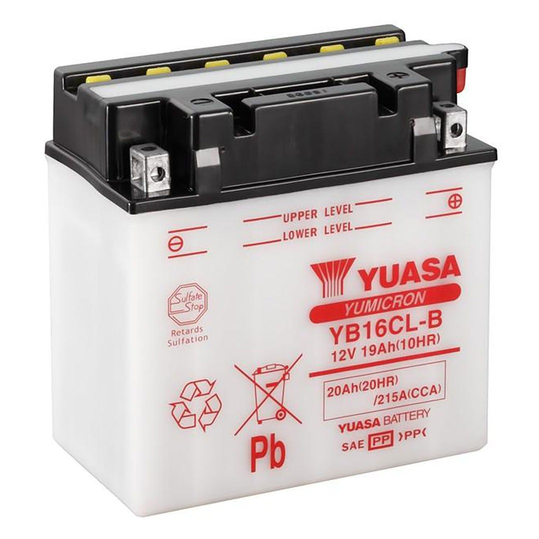 Yuasa YB16CL-B Yumicron Series 12V 19Ah/240CCA Battery