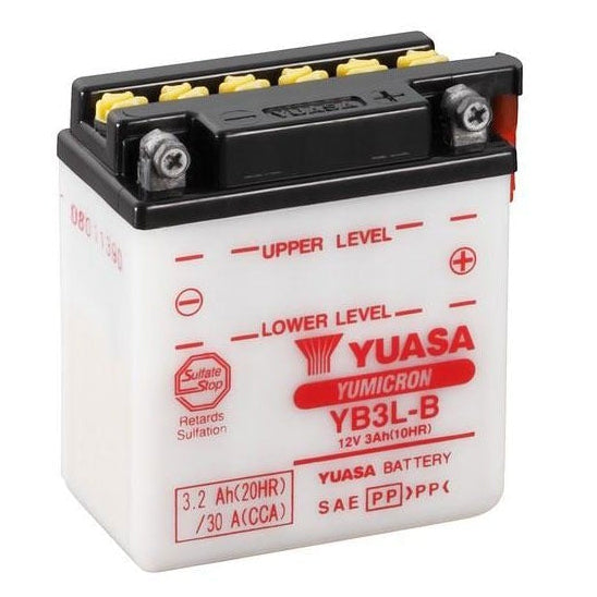 Yuasa YB3L-B Yumicron Series 12V 3Ah/32CCA Battery