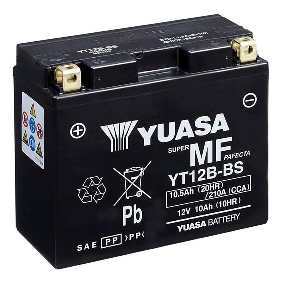 Yuasa YT12B-BS YT Series 12V 10Ah/215CCA Maintenance Free Battery