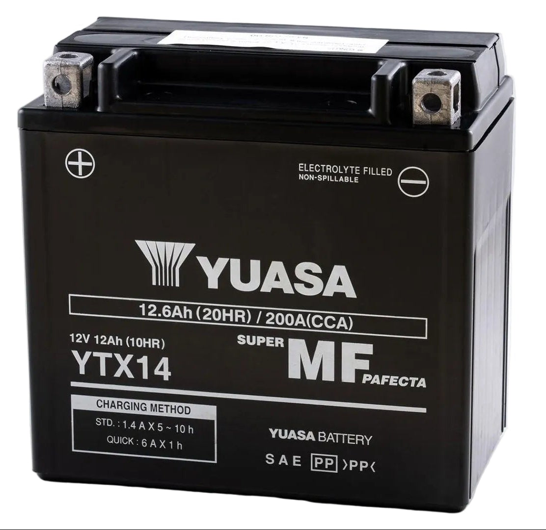 Yuasa YTX14-BS YTX Series 12V 12Ah/200CCA Maintenance Free Battery