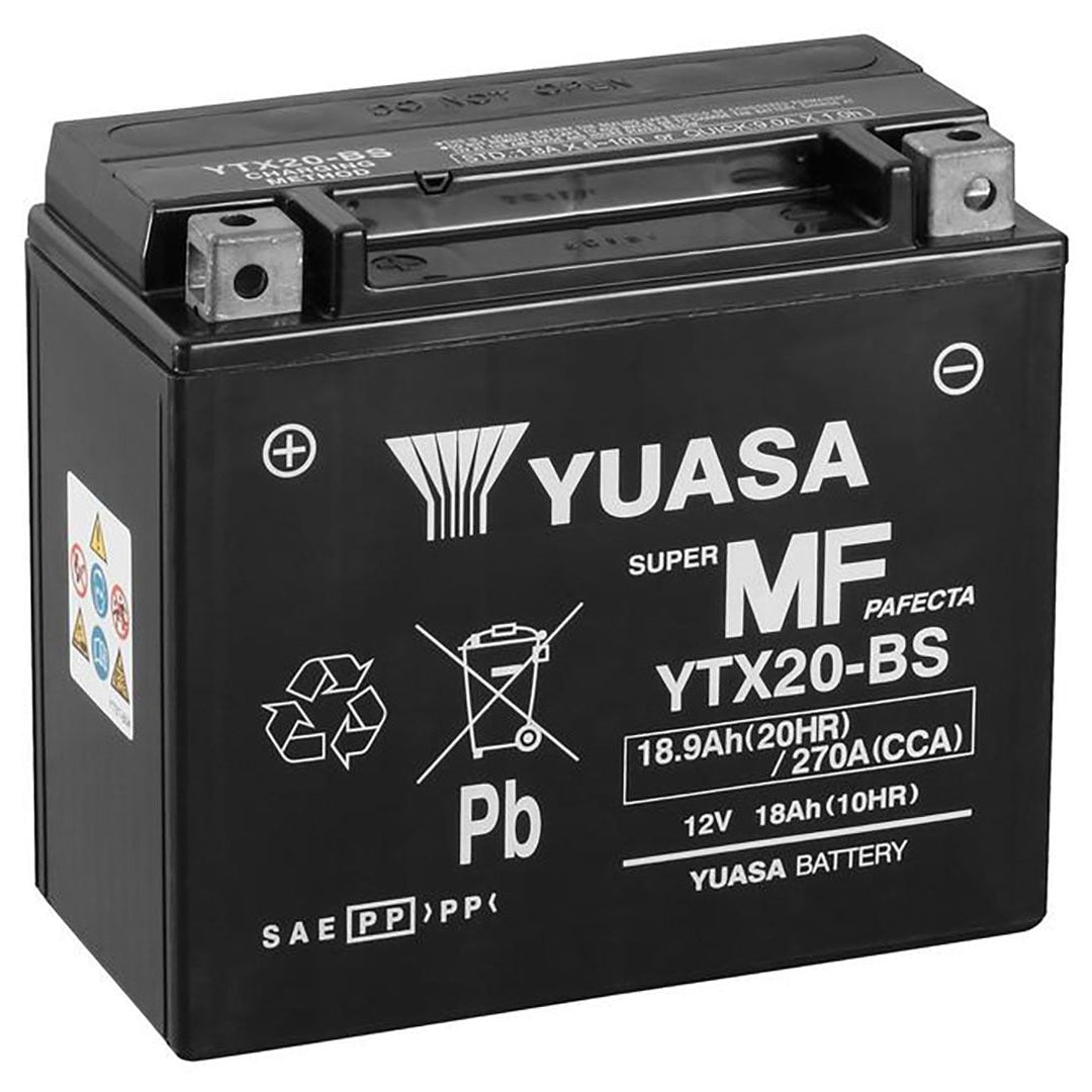 Yuasa YTX20-BS YTX Series 12V 18Ah/270CCA Maintenance Free Battery