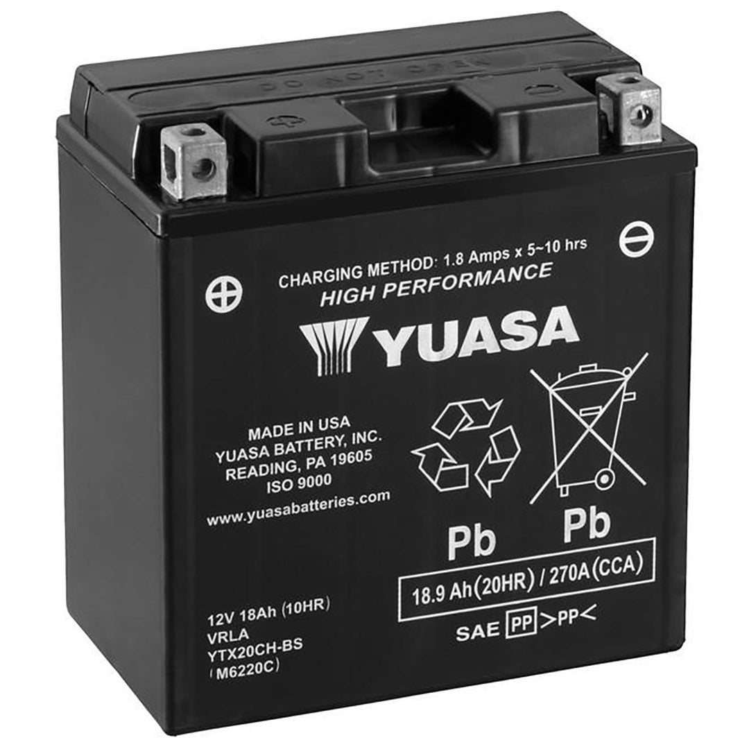 Yuasa YTX20CH-BS YTX Series 12V 18Ah/270CCA Maintenance Free Battery