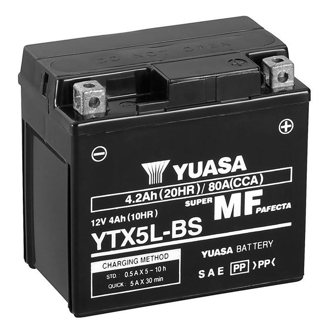 Yuasa YTX5L-BS YTX Series 12V 4Ah/80CCA Maintenance Free Battery