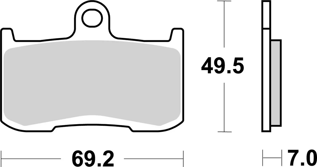 Brembo B-07KA23SA Road (SA) Sintered Front Brake Pad (07KA23.SA)