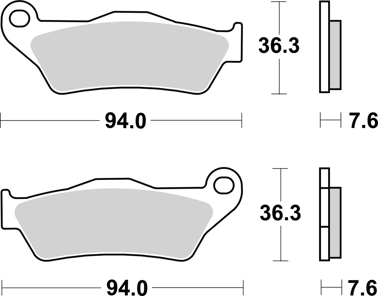 Brembo B-07BB04SX Off Road (SX) Sintered Front Brake Pad (07BB04.SX)