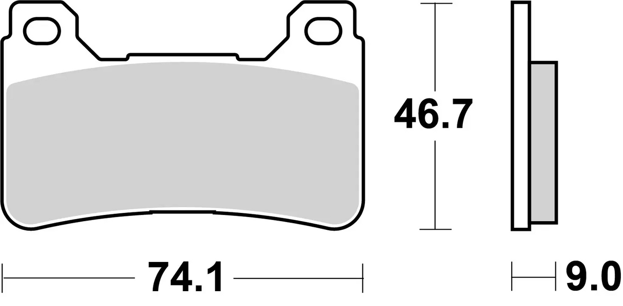 Brembo B-07HO50RC Racing (RC) Carbon Ceramic Front Brake Pad (07HO50.RC)