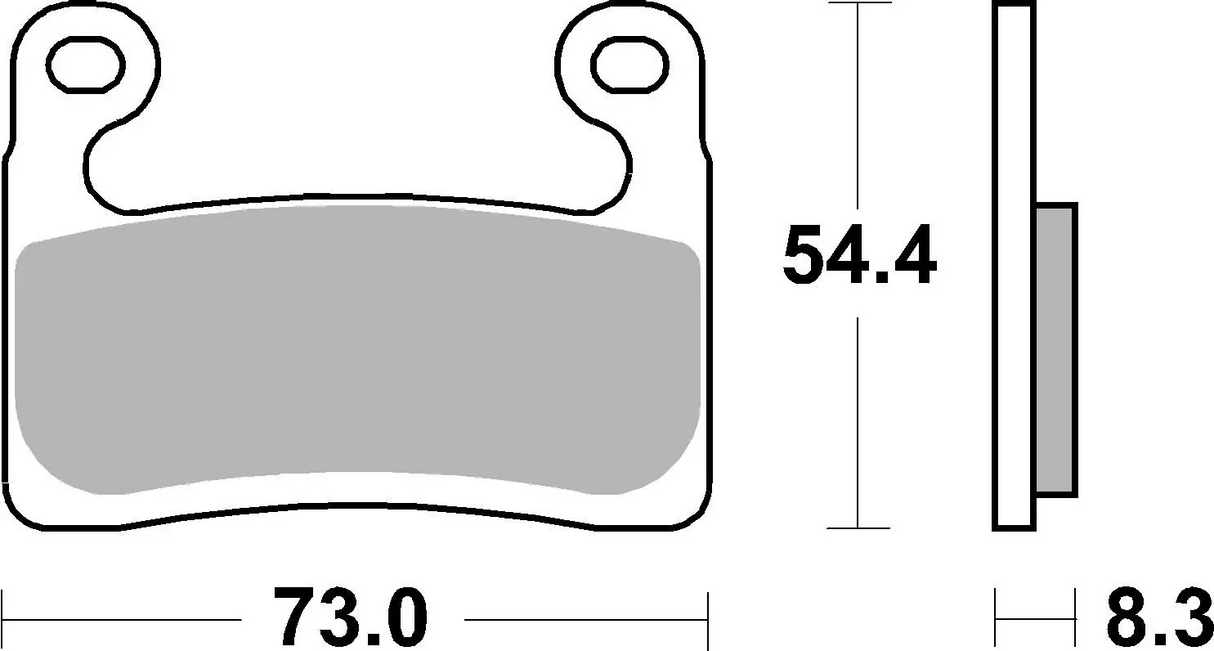 Brembo B-07GR90LA Road (LA) Sintered Front Brake Pad (07GR90.LA)