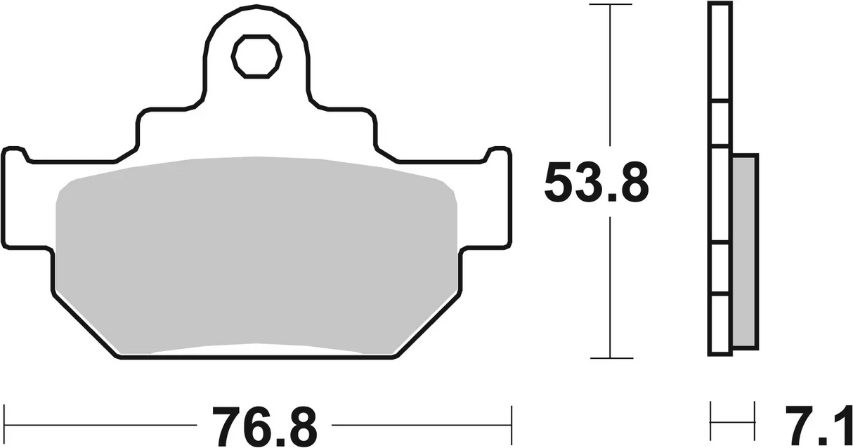 Brembo B-07SU0904 Road (04) Carbon Ceramic Front Brake Pad (07SU09.04)