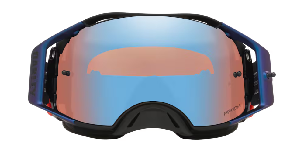 Oakley Airbrake MX Goggles w/Grey Strike Strap & Prizm MX Sapphire Iridium Lenses
