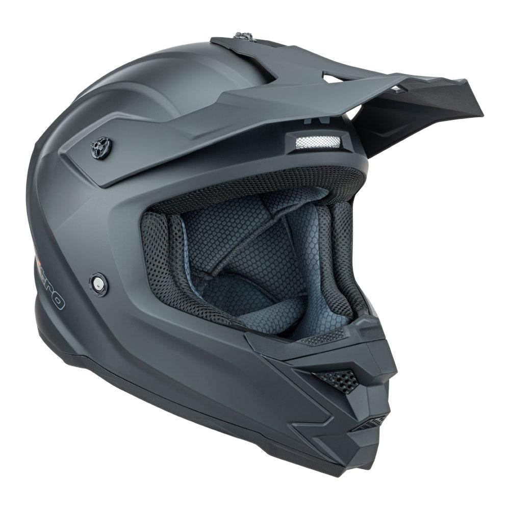 Nitro MX710 Satin Black Youth Helmet