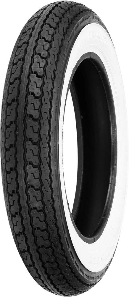 Shinko SR550 White Wall Front or Rear Tyre 3.00-10 M/C 50J Tube Type