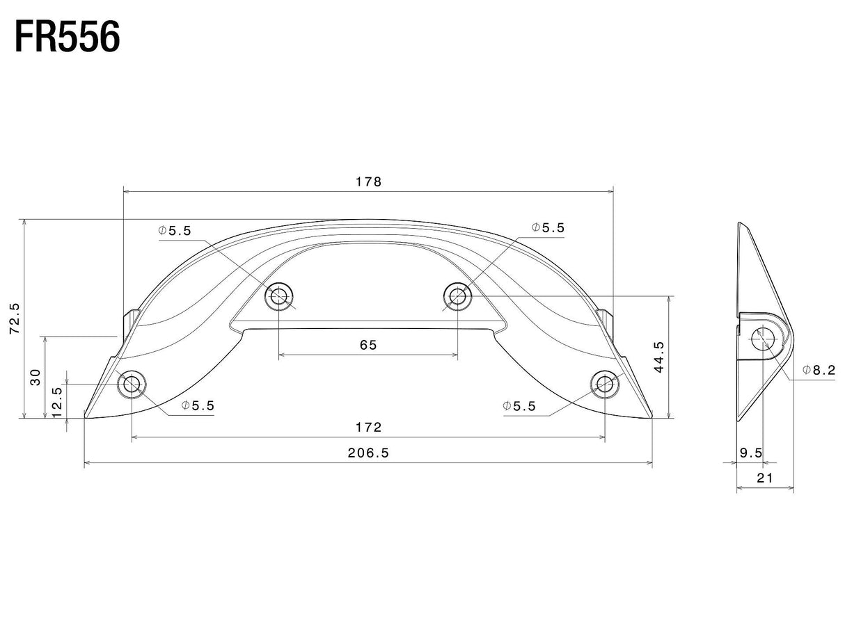 Rizoma R-FR556B Mounting Kit for Rear Turn Signals