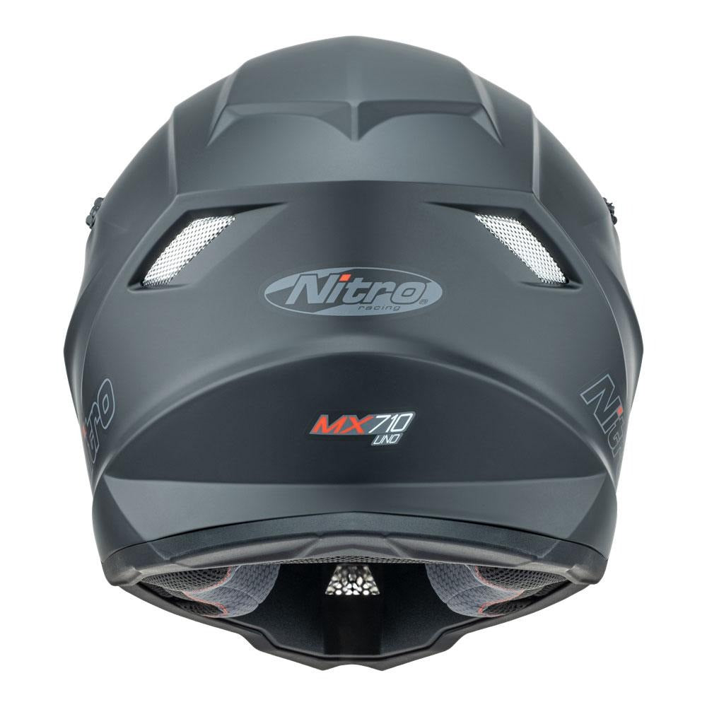 Nitro MX710 Satin Black Youth Helmet