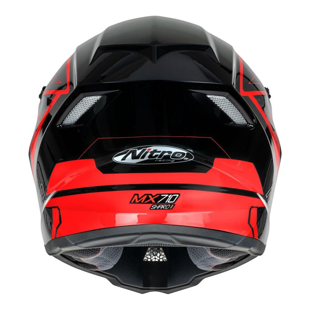 Nitro MX710 Shard II Gloss Red/Black Youth Helmet