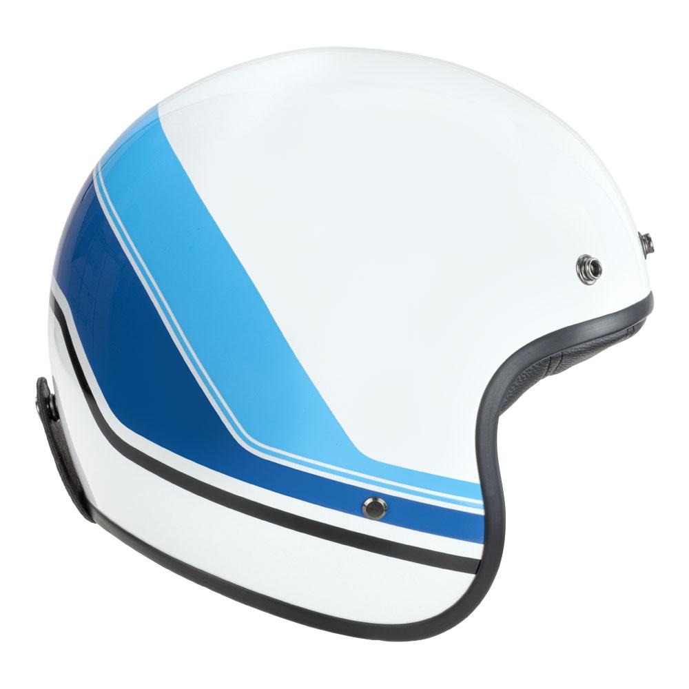 Merlin Blackbird Aero Stripe Gloss White Helmet