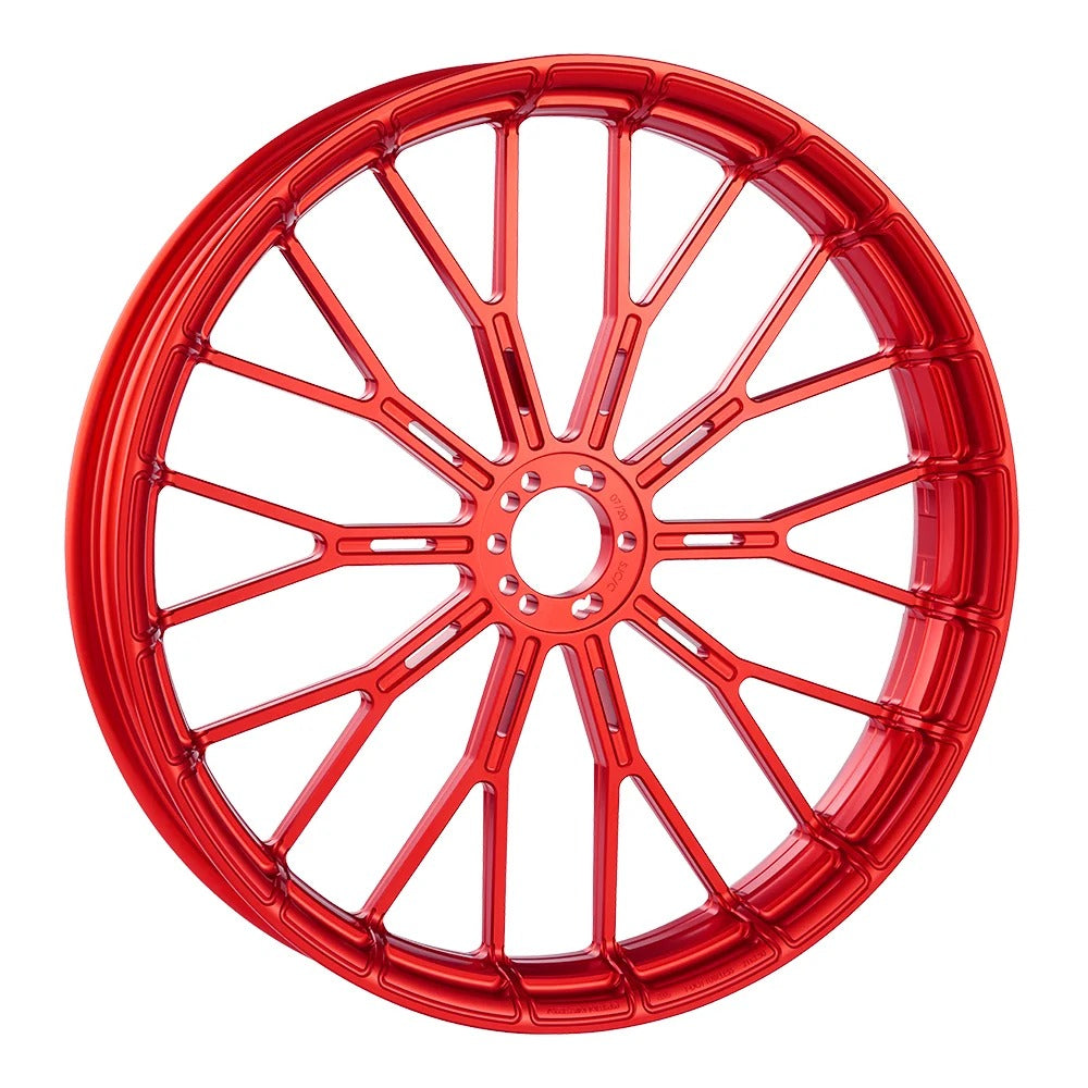 Arlen Ness AN-91-553 19" x 3.25" & 18" x 5.5" Y-Spoke Complete Wheel Set Red for Harley-Davidson Softail Low Rider S 20-Up/Low Rider ST 22-Up