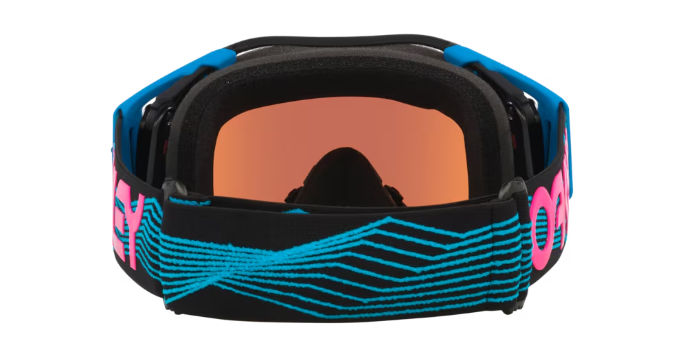 Oakley Airbrake MX Goggles w/Blue Wired Strap & Prizm MX Sapphire Iridium Lenses