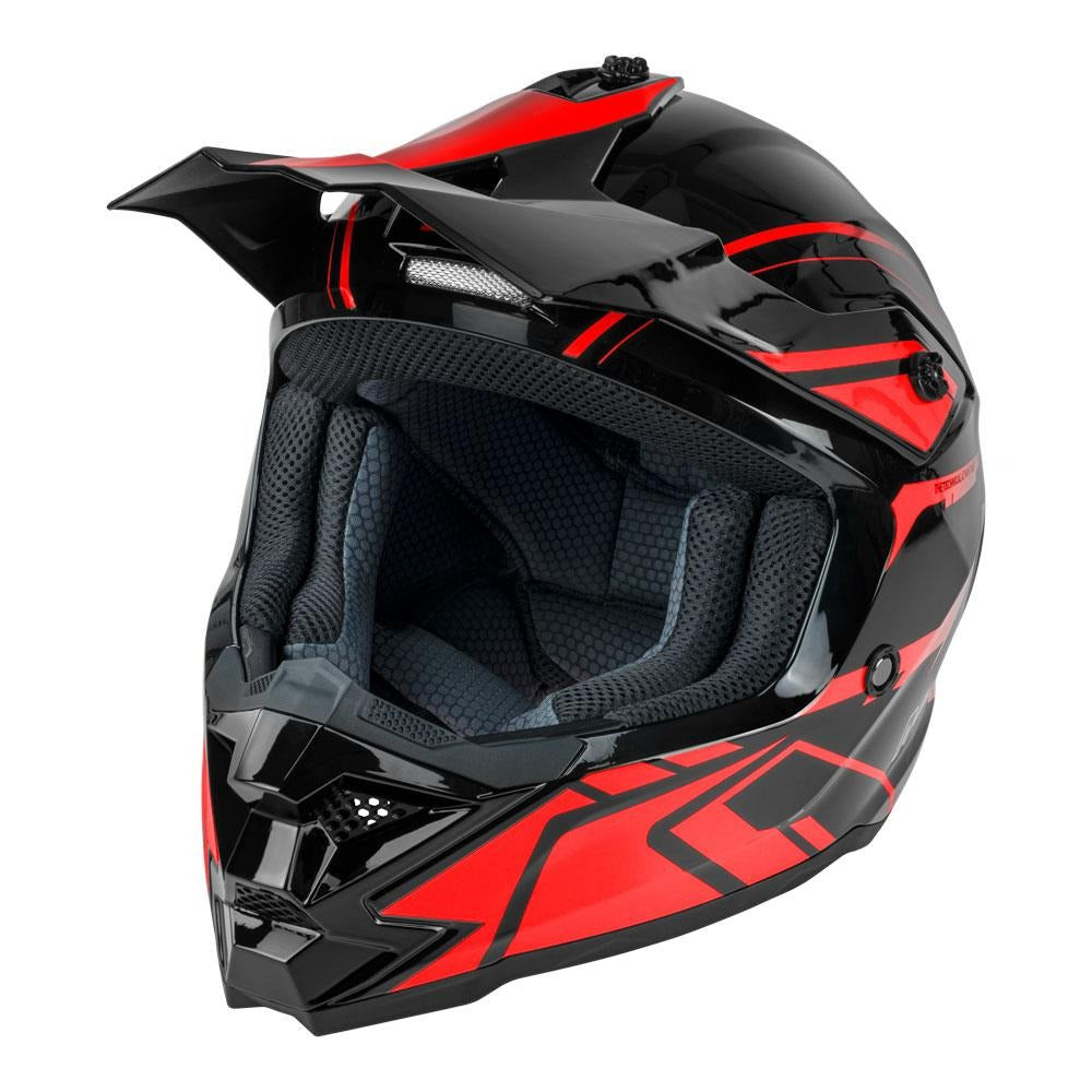 Nitro MX710 Shard II Gloss Red/Black Youth Helmet