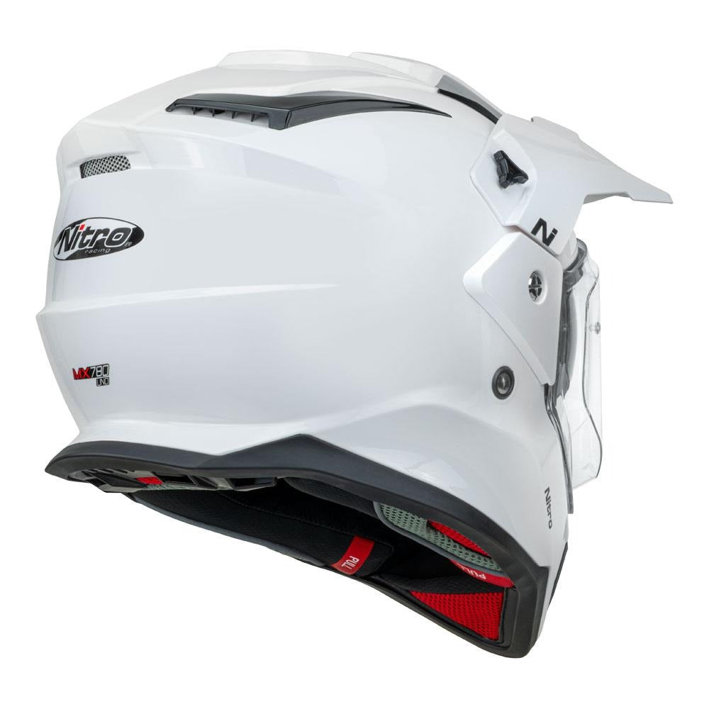 Nitro MX780 DVS Gloss White Adventure Helmet
