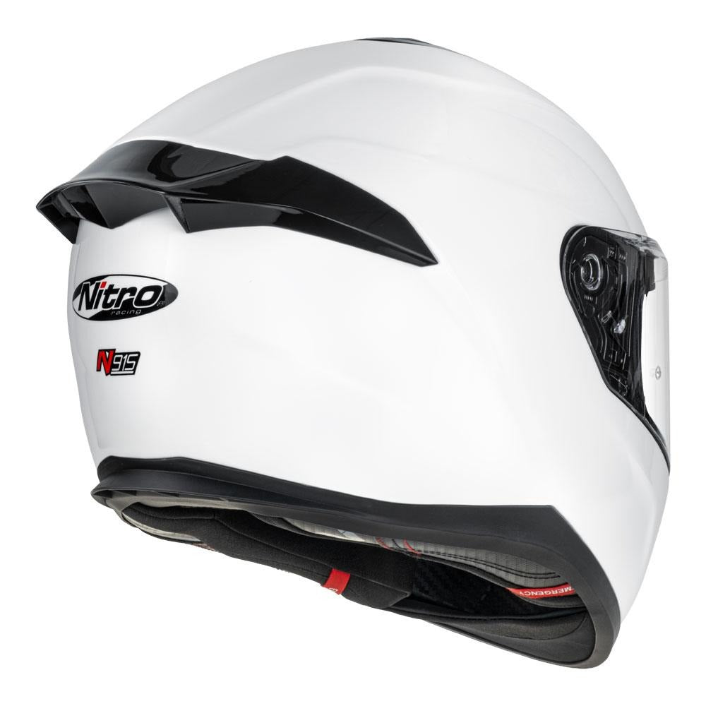 Nitro N915 Gloss White Helmet