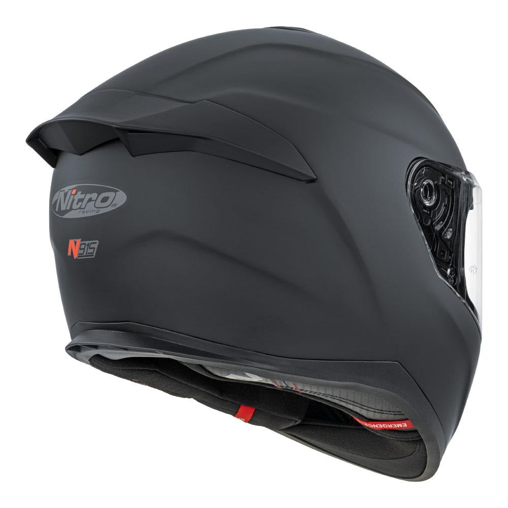 Nitro N915 Satin Black Helmet