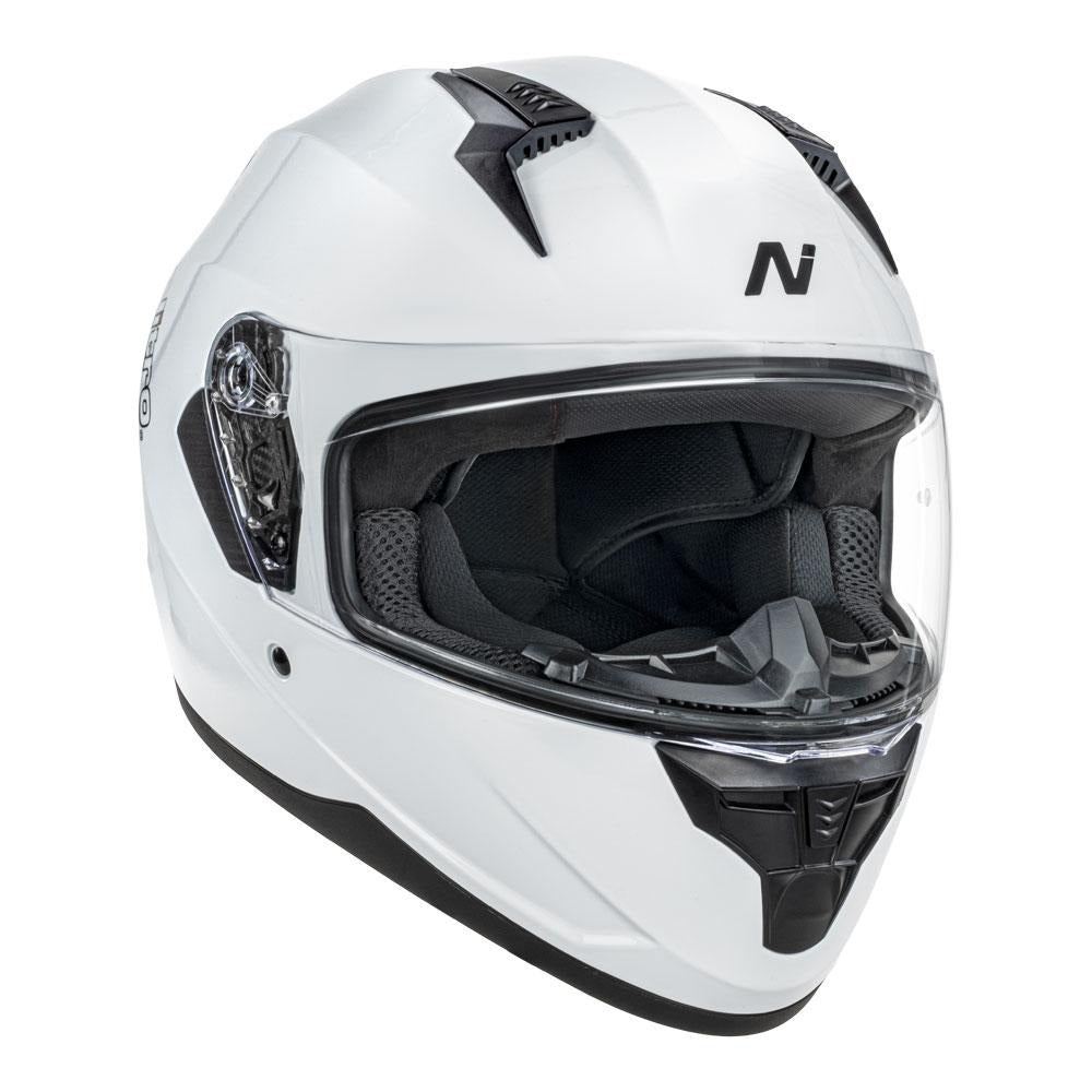 Nitro N670 Gloss White Helmet