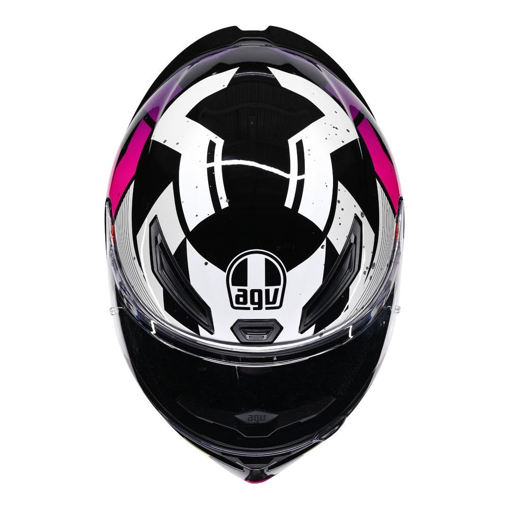 AGV K1 S Punkpulse Gloss Black/Purple/Lime Helmet