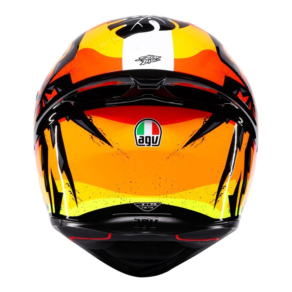 AGV K1 S Tropicrush Gloss Black/Orange Helmet