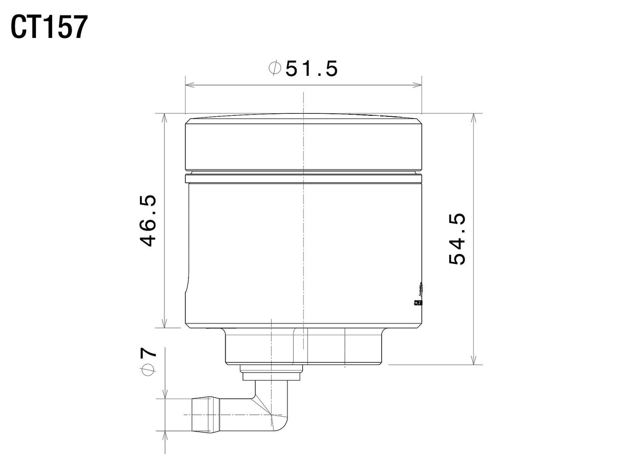 Rizoma Notch Front Brake Fluid Reservoir Silver