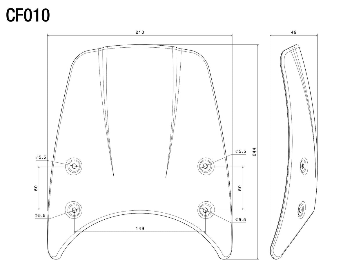 Rizoma Headlight Fairing Silver for Ducati Scrambler/Triumph Street Twin