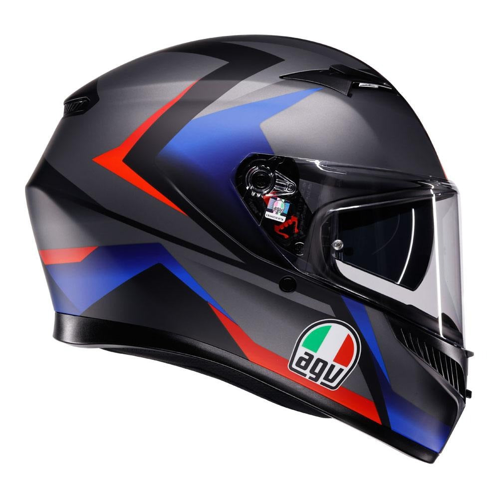 AGV K3 Striga Matte Black/Blue/Red Helmet