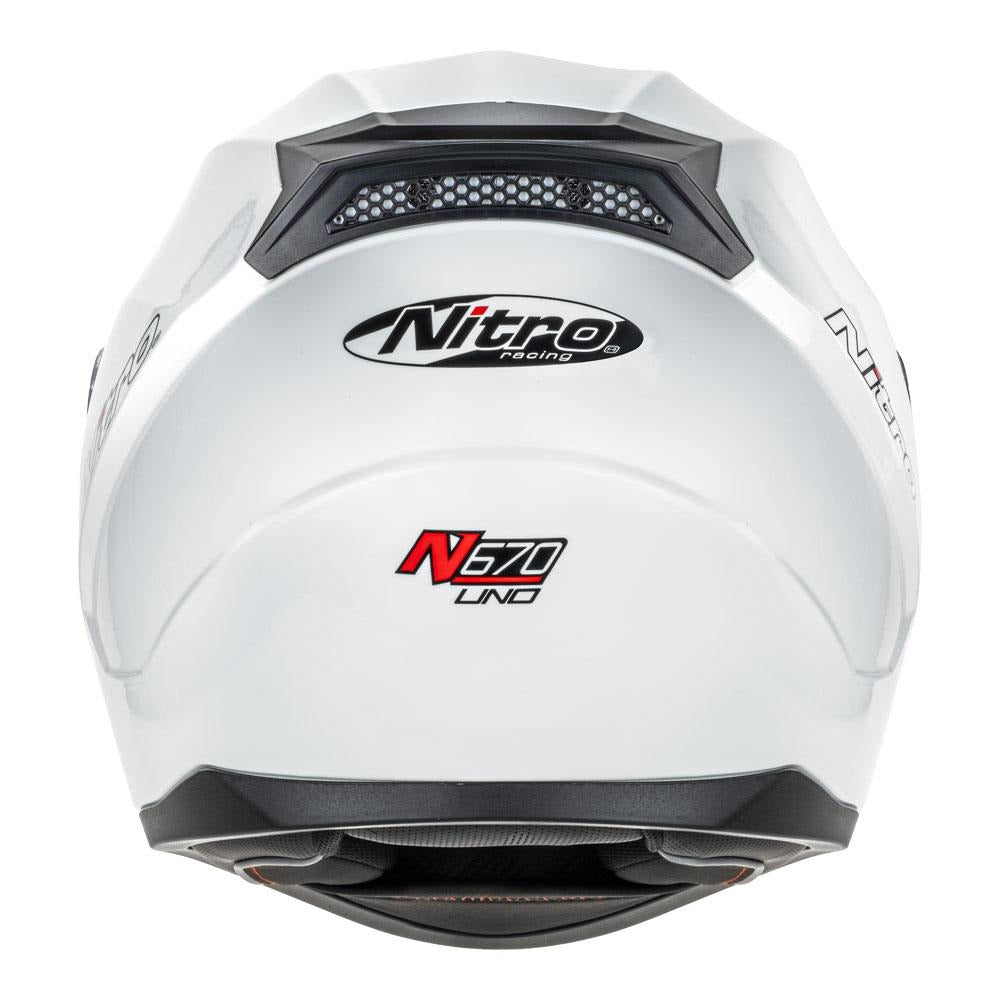 Nitro N700 Gloss White Helmet