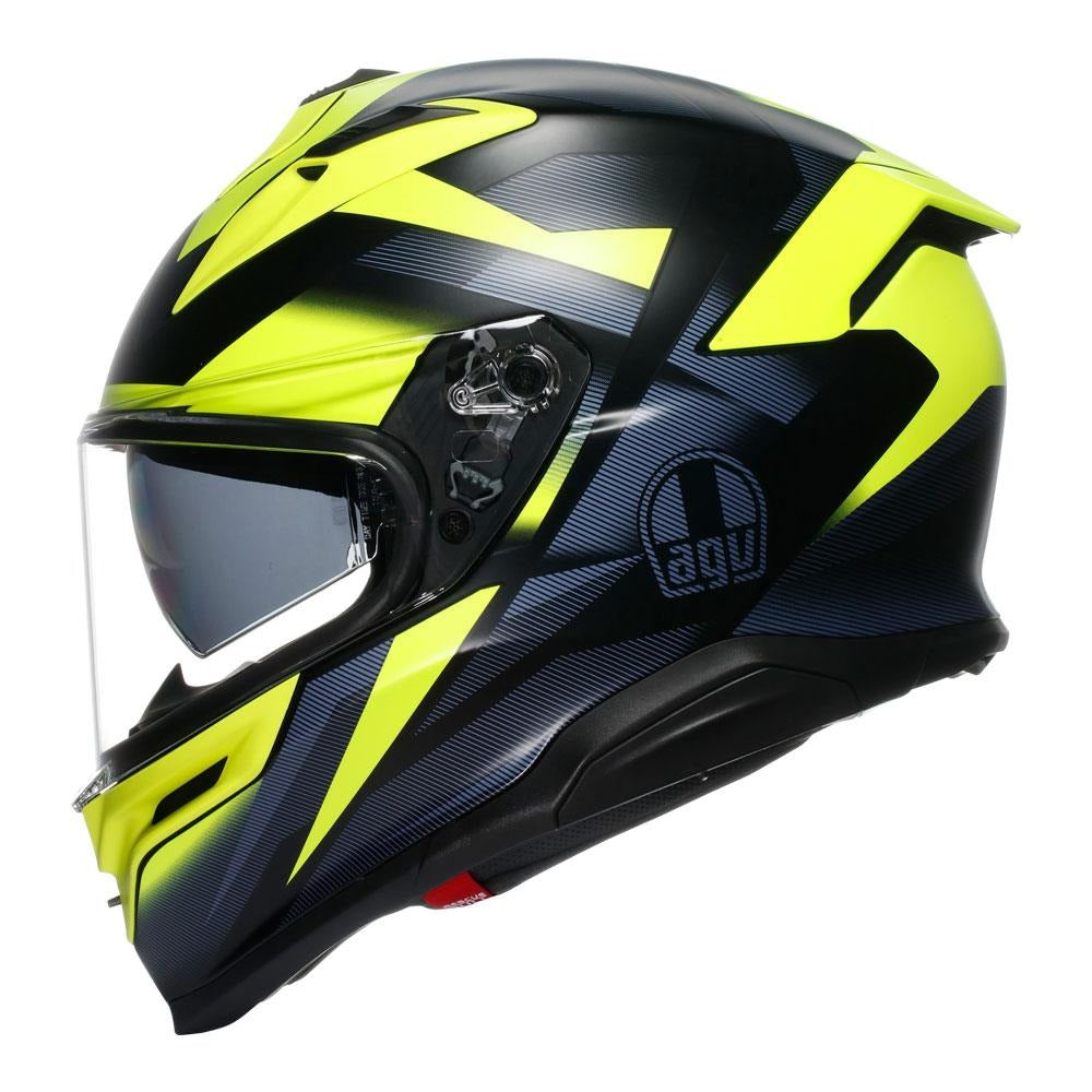 AGV K7 Glimpse Black/Fluro Yellow Helmet