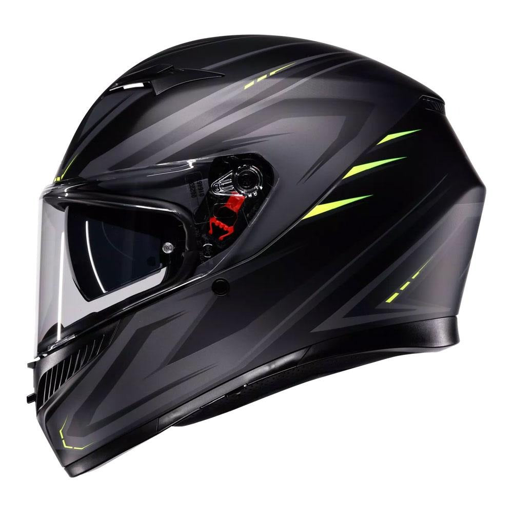 AGV K3 Syth Matte Black/Fluro Yellow Helmet