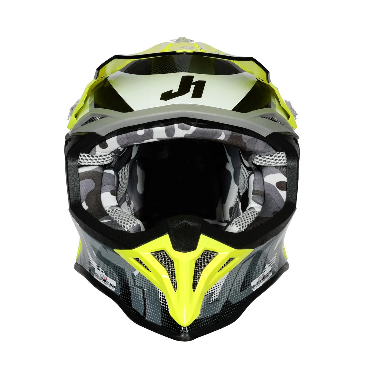 Just1 J39 Revo Matte Grey/Fluro Yellow/Black Helmet