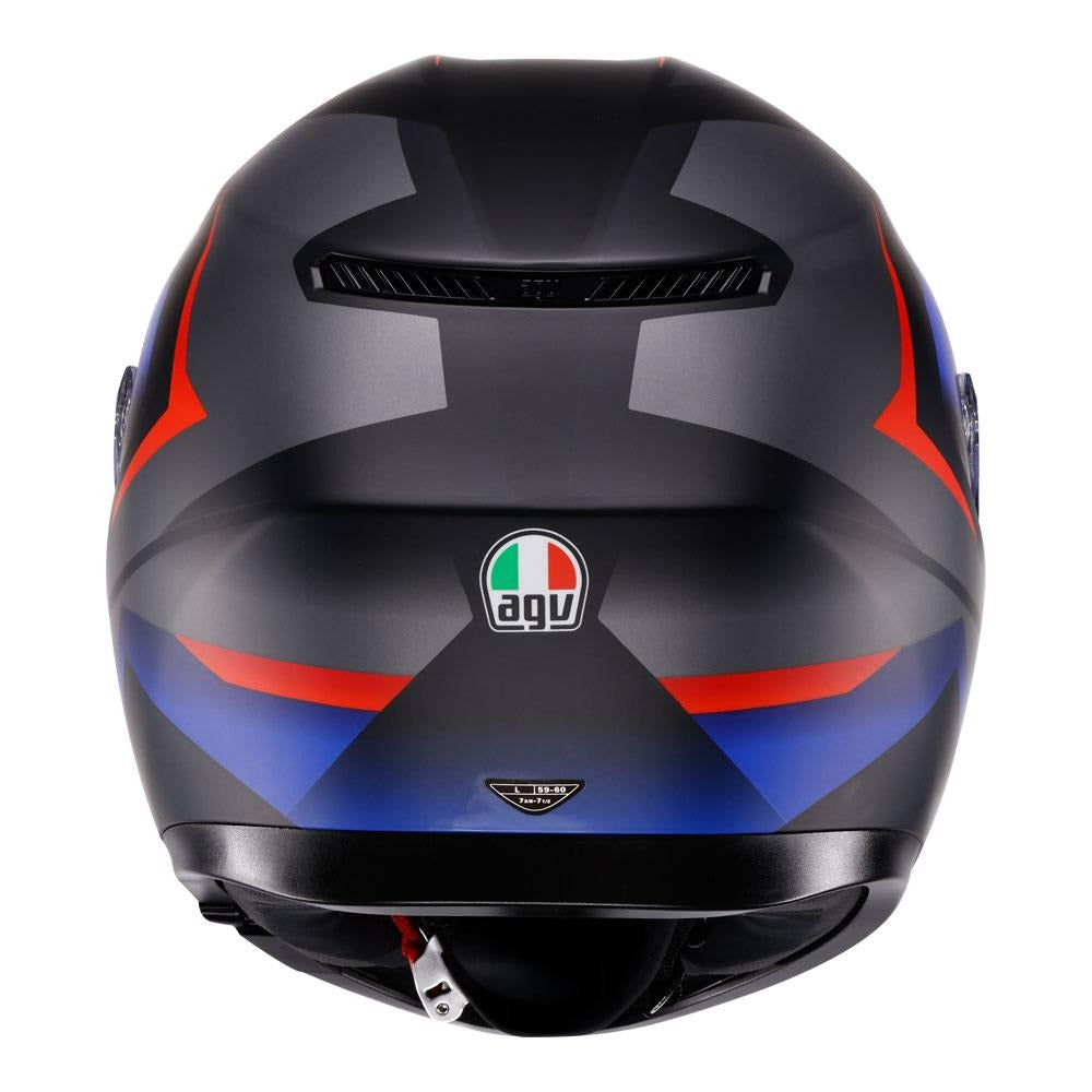 AGV K3 Striga Matte Black/Blue/Red Helmet