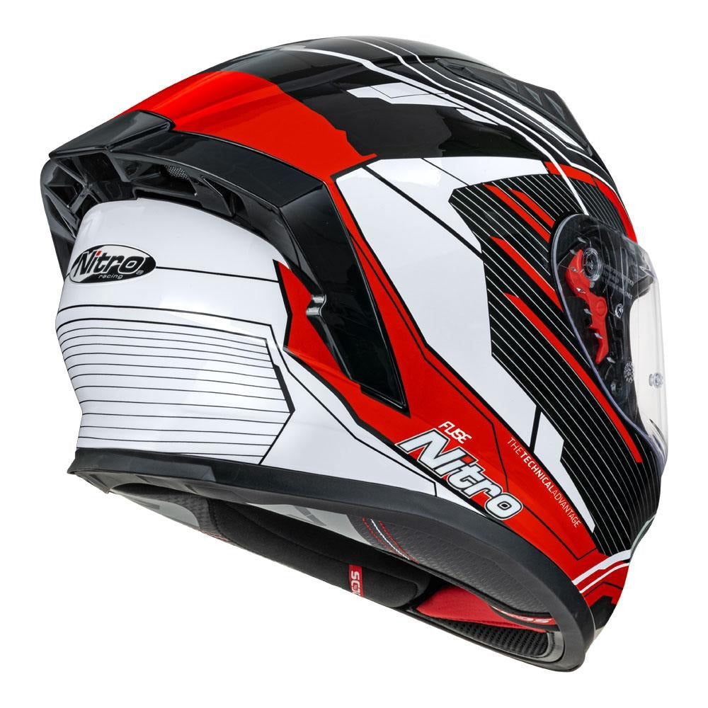 Nitro N501 DVS Fuse Gloss Red/White/Black Helmet