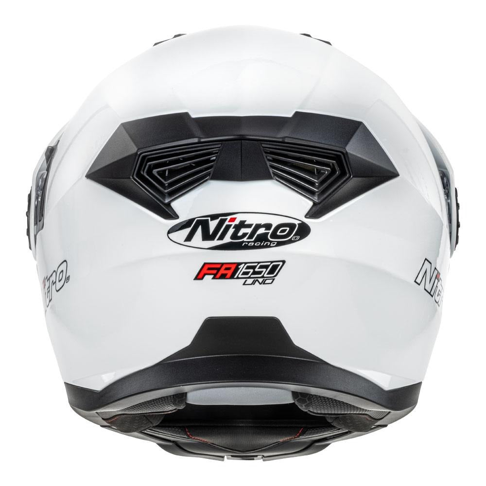 Nitro FA1650 DVS Gloss White Adventure Modular Helmet