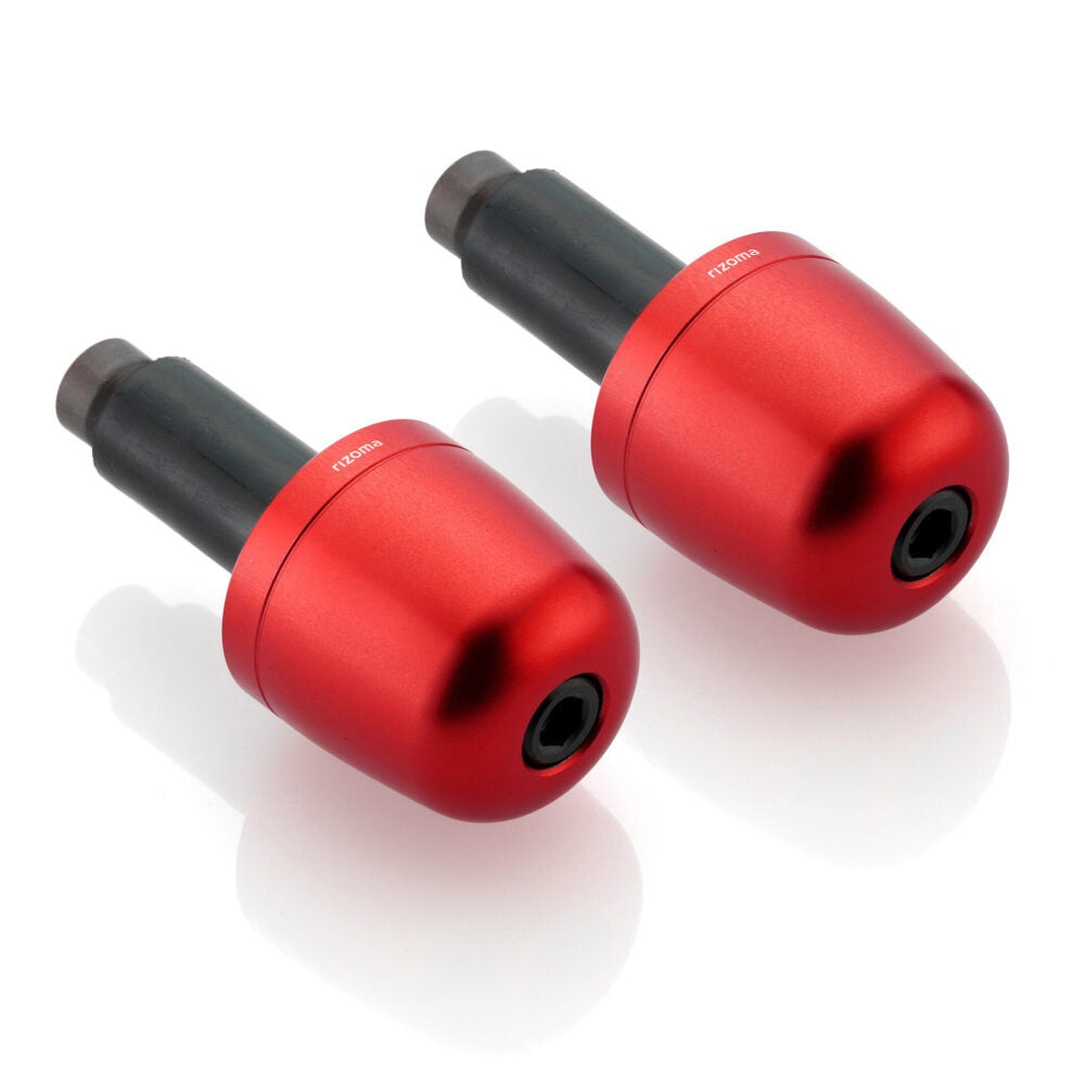 Rizoma Conical Bar Ends Red for 22mm Handlebars