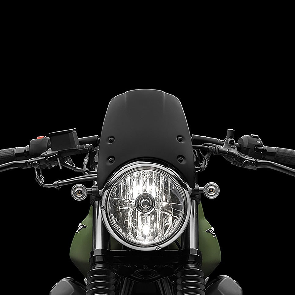 Rizoma Headlight Fairing Black for Ducati Scrambler/Triumph Street Twin