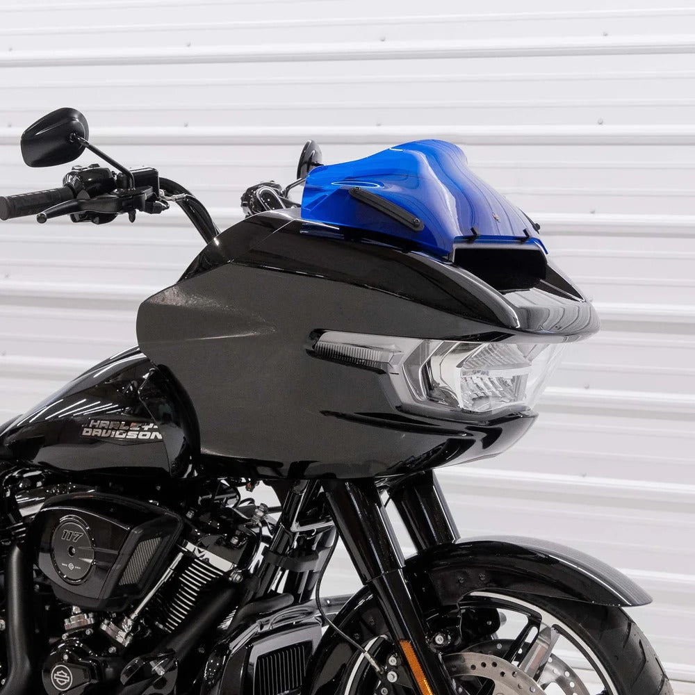 Klock Werks KKC-2310-0929 8" Sports Flare Kolor Windshield Blue for Harley-Davidson CVO Road Glide 23-Up/Road Glide 24-Up Models
