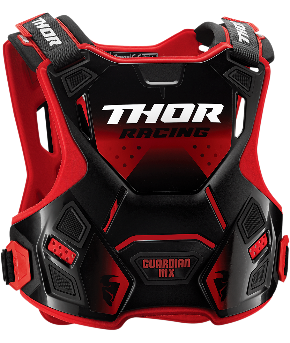 Thor 2026 Guardian MX Red/Black Youth Chest Guard