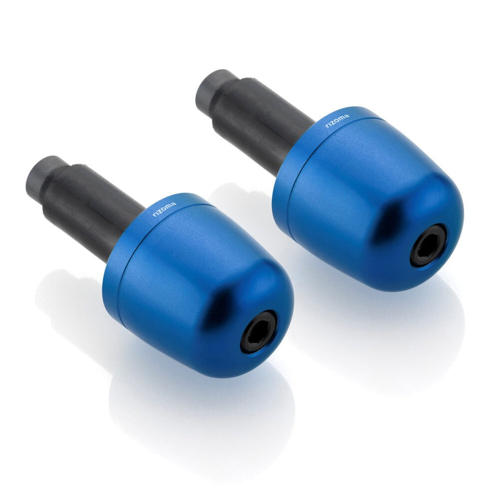 Rizoma Conical Bar Ends Blue for 22mm Handlebars