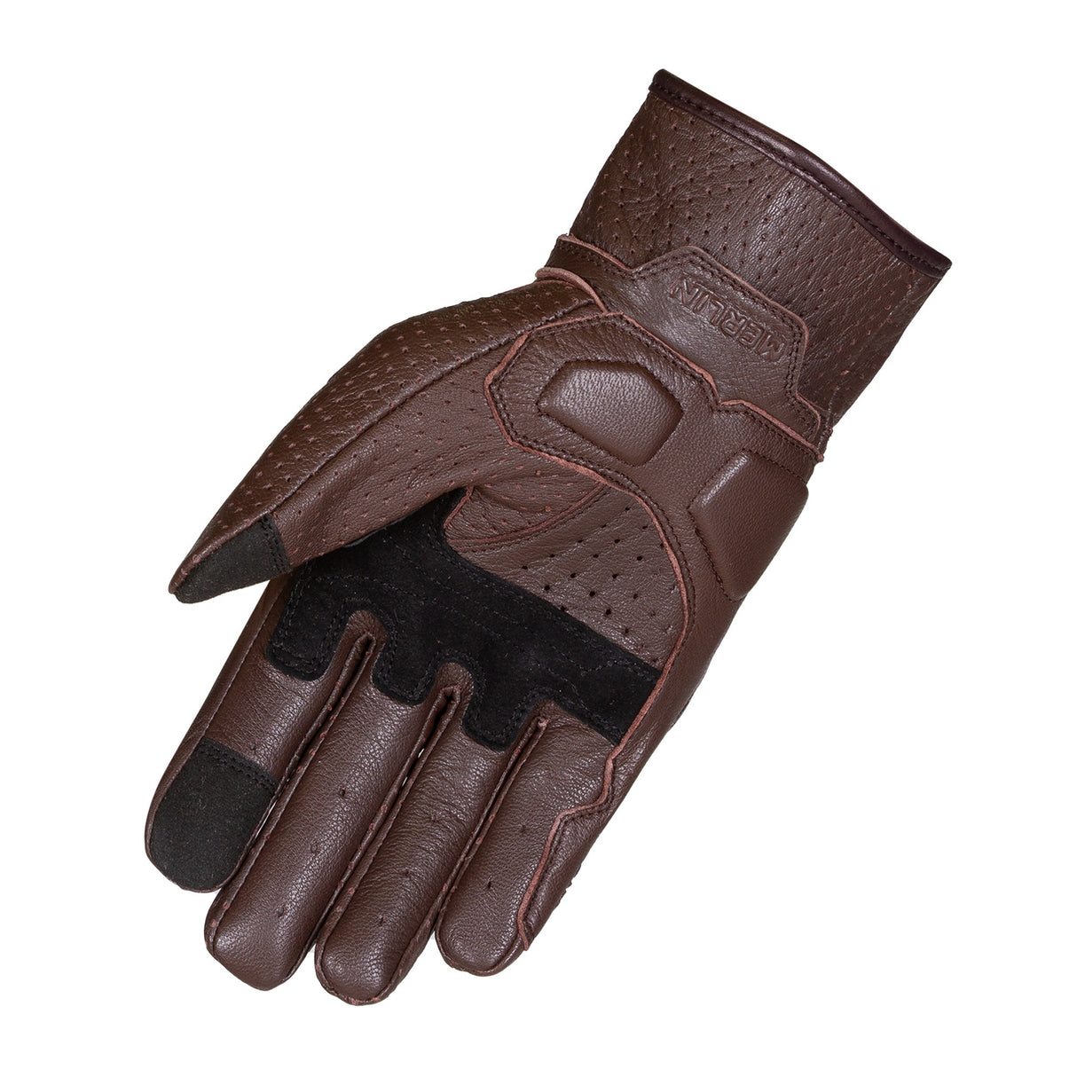 Merlin Legacy D3O Dark Brown Leather Gloves