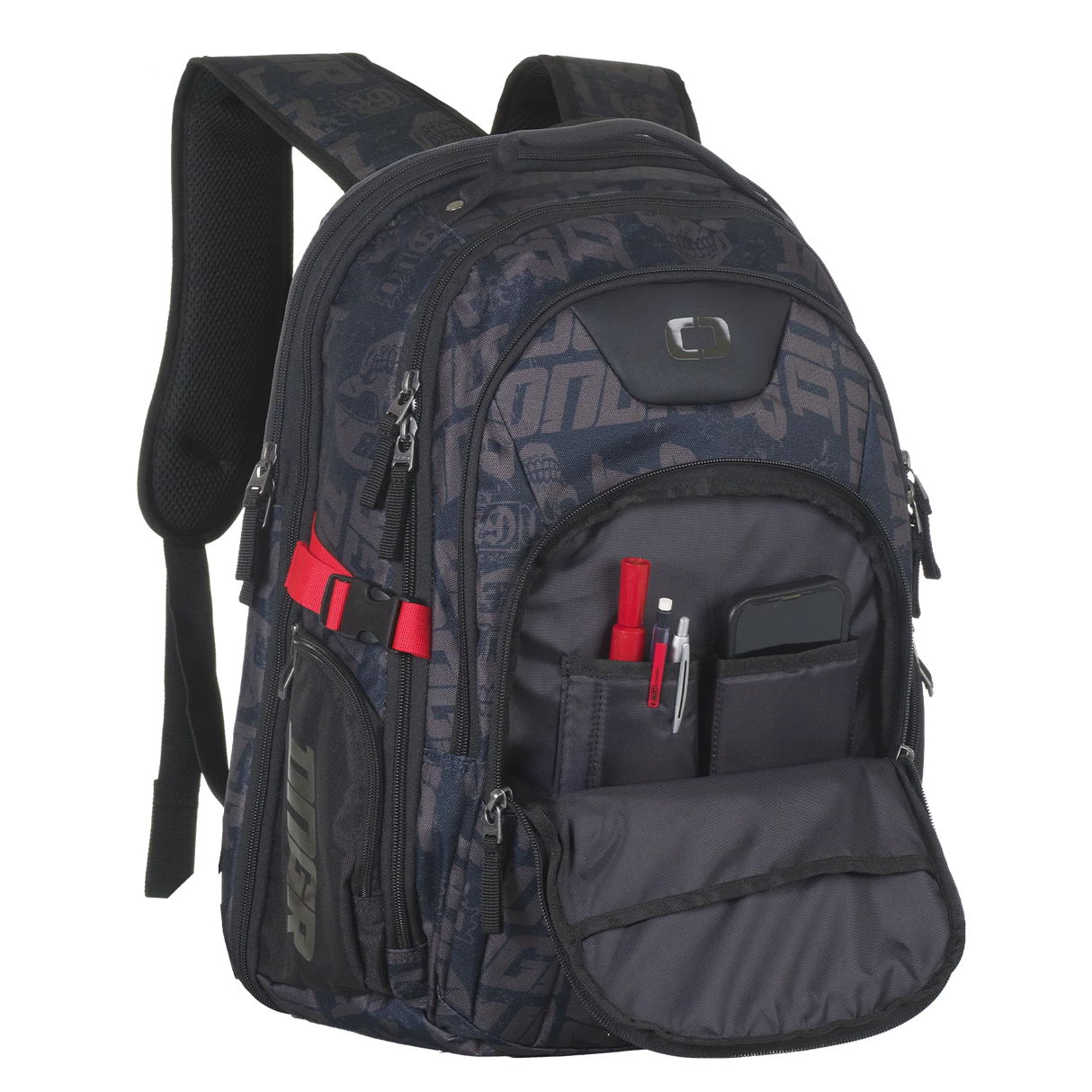 Ogio Urban Dngr Flat Black/Red Backpack