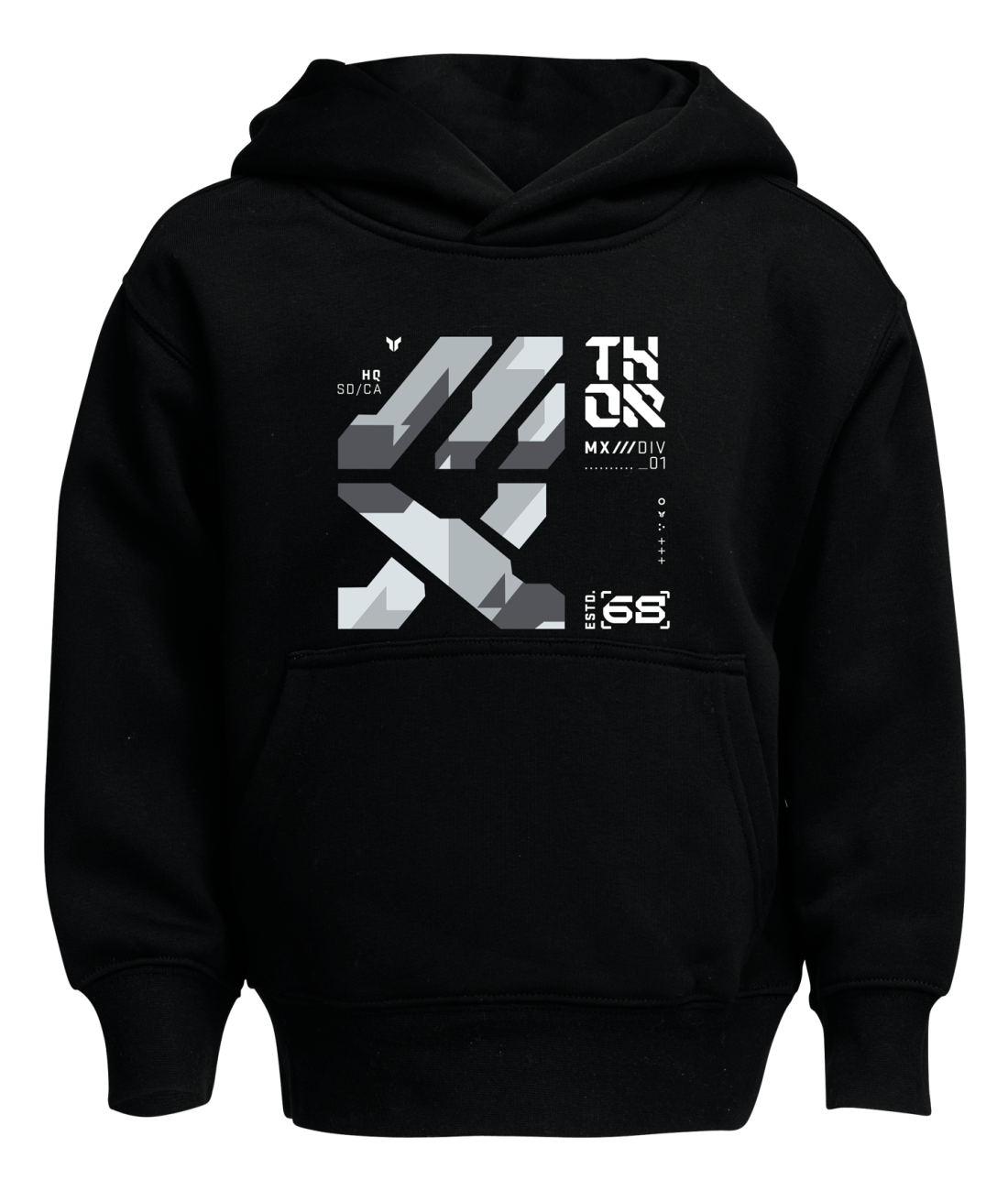 Thor 2025 Forge Black Youth Pullover Hoodie