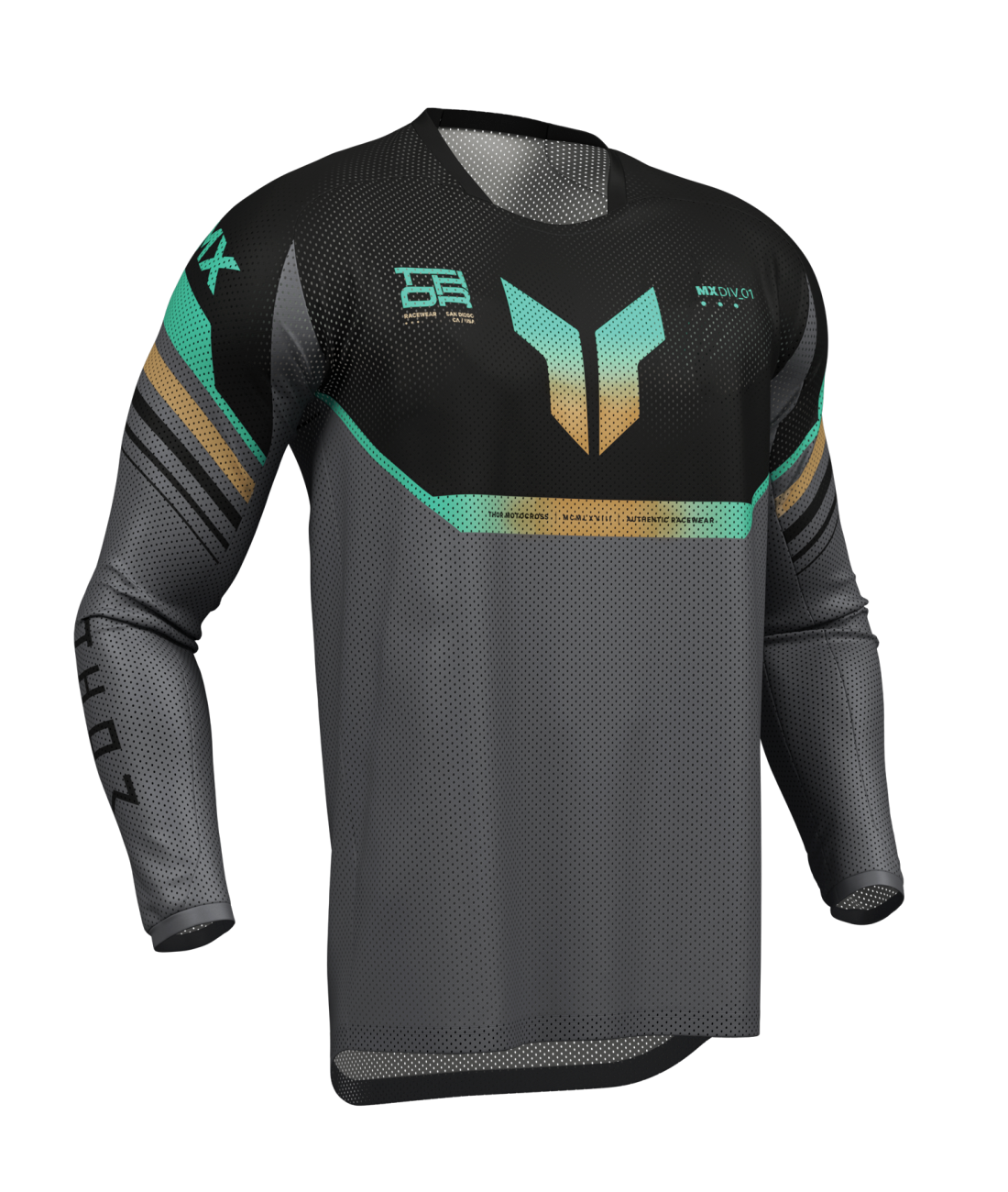 Thor 2026 Launchmode Air Raptor Black/Charcoal Jersey