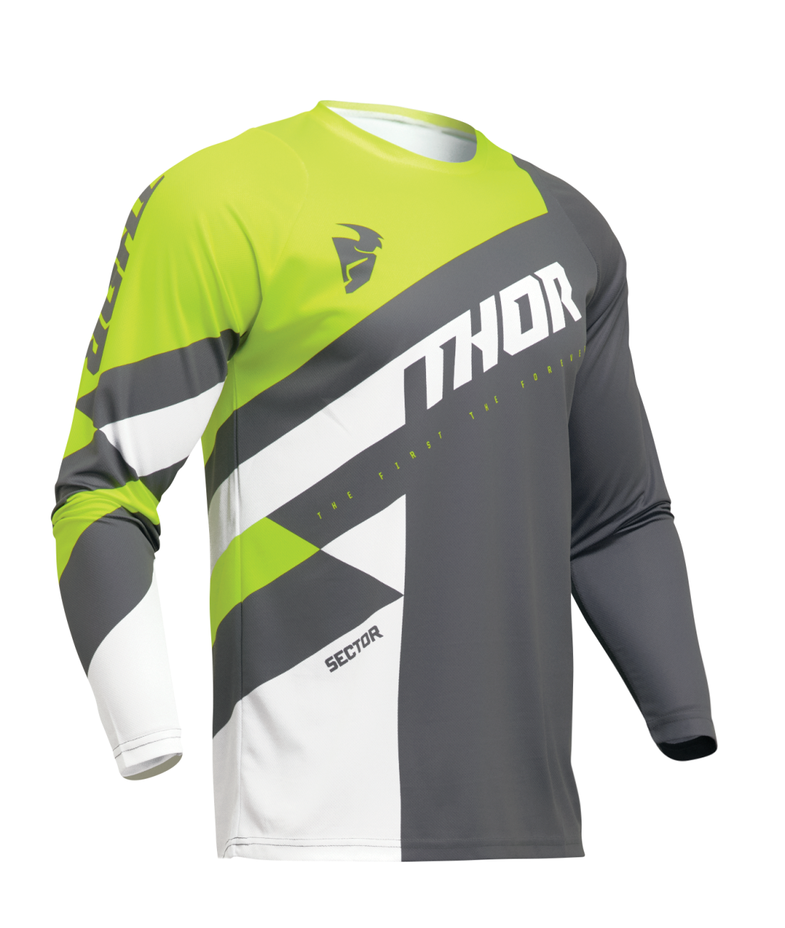 Thor 2025 Sector Checker Grey/Acid Jersey