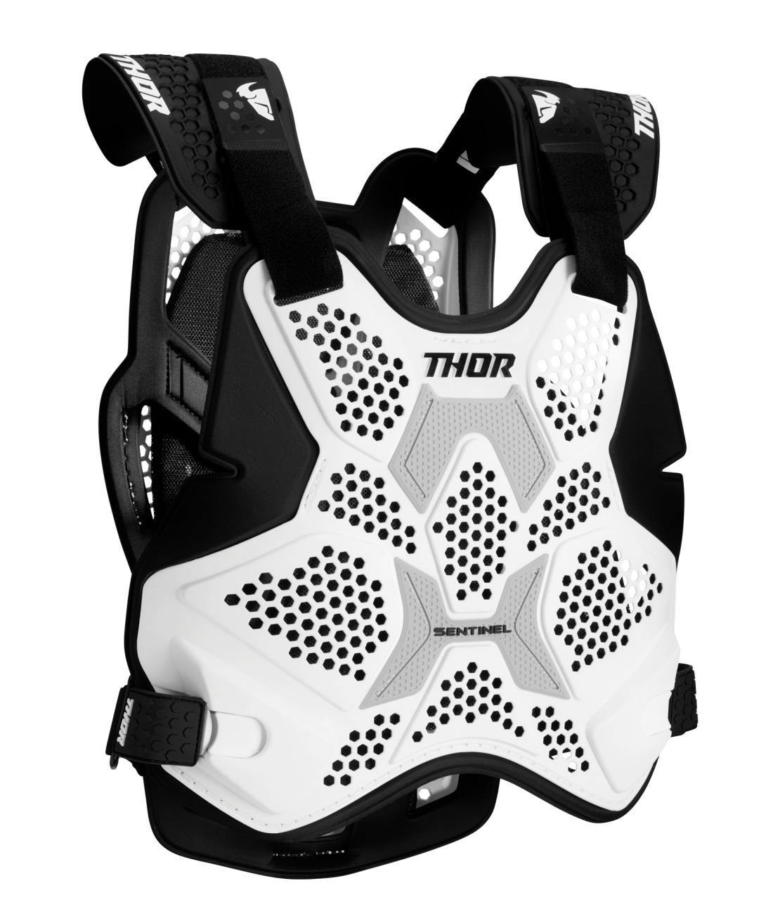 Thor 2026 Sentinel Pro White Chest Guard