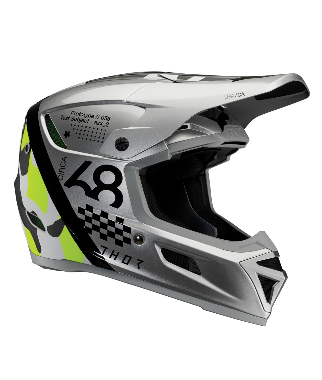 Thor 2026 Reflex Sport Riot Matte Grey/Acid Helmet